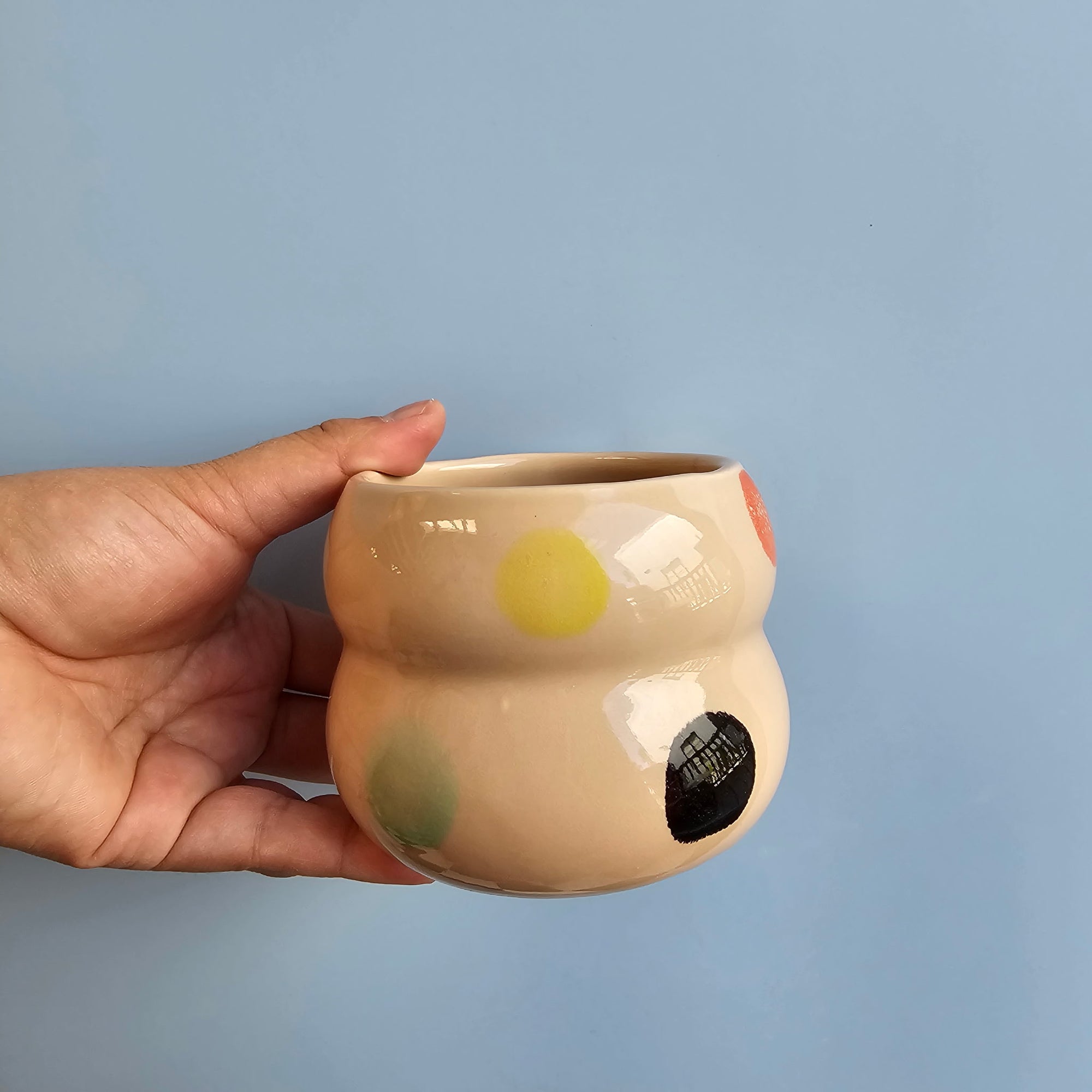 BLUSH RAINBOW POLKADOT VENUS CUP