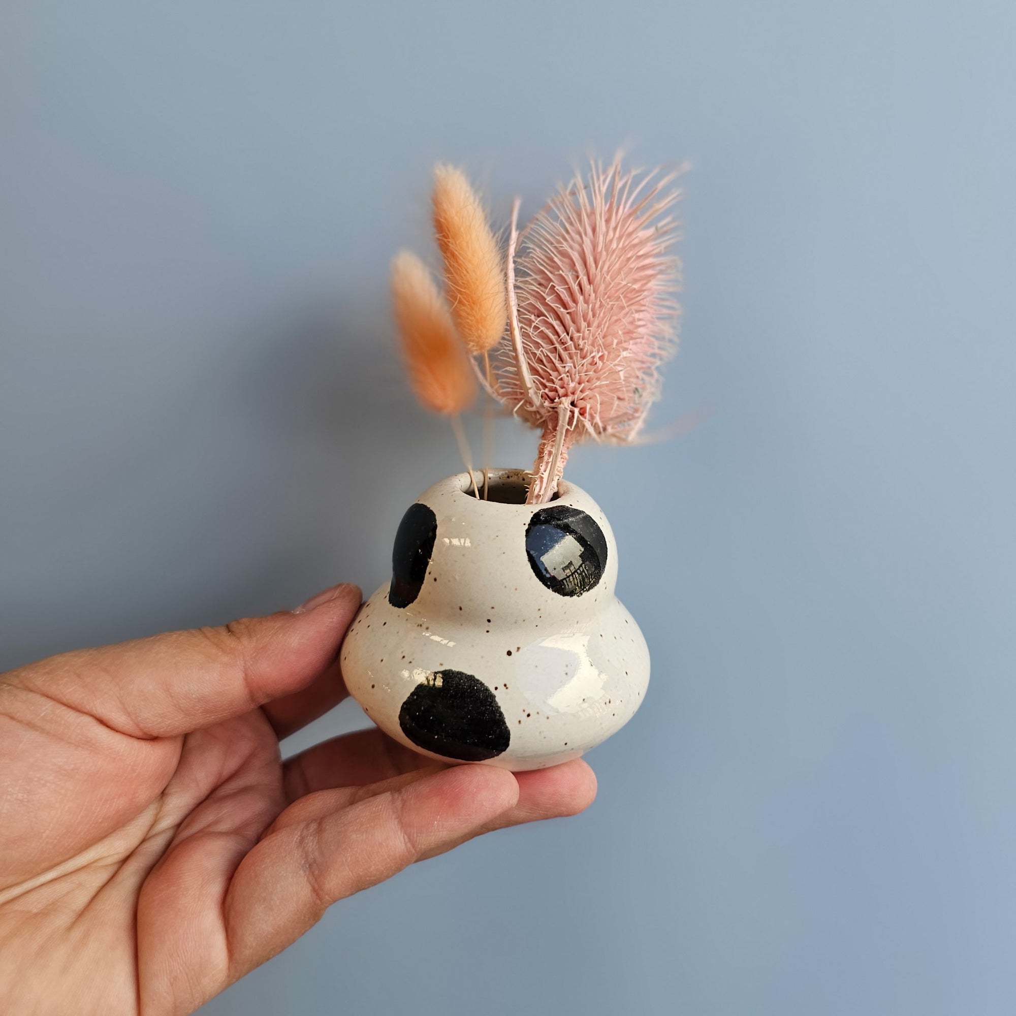 SPECKLED POLKADOT BUD VASE