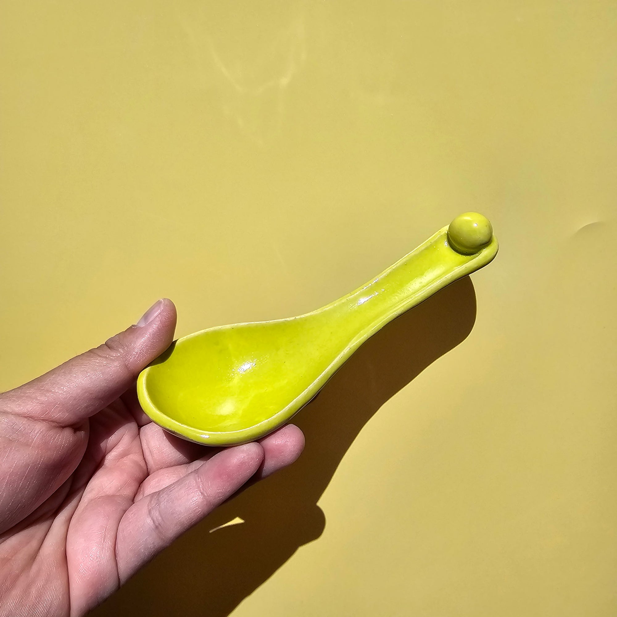 CHARTREUSE BEAD SOUP SPOON!