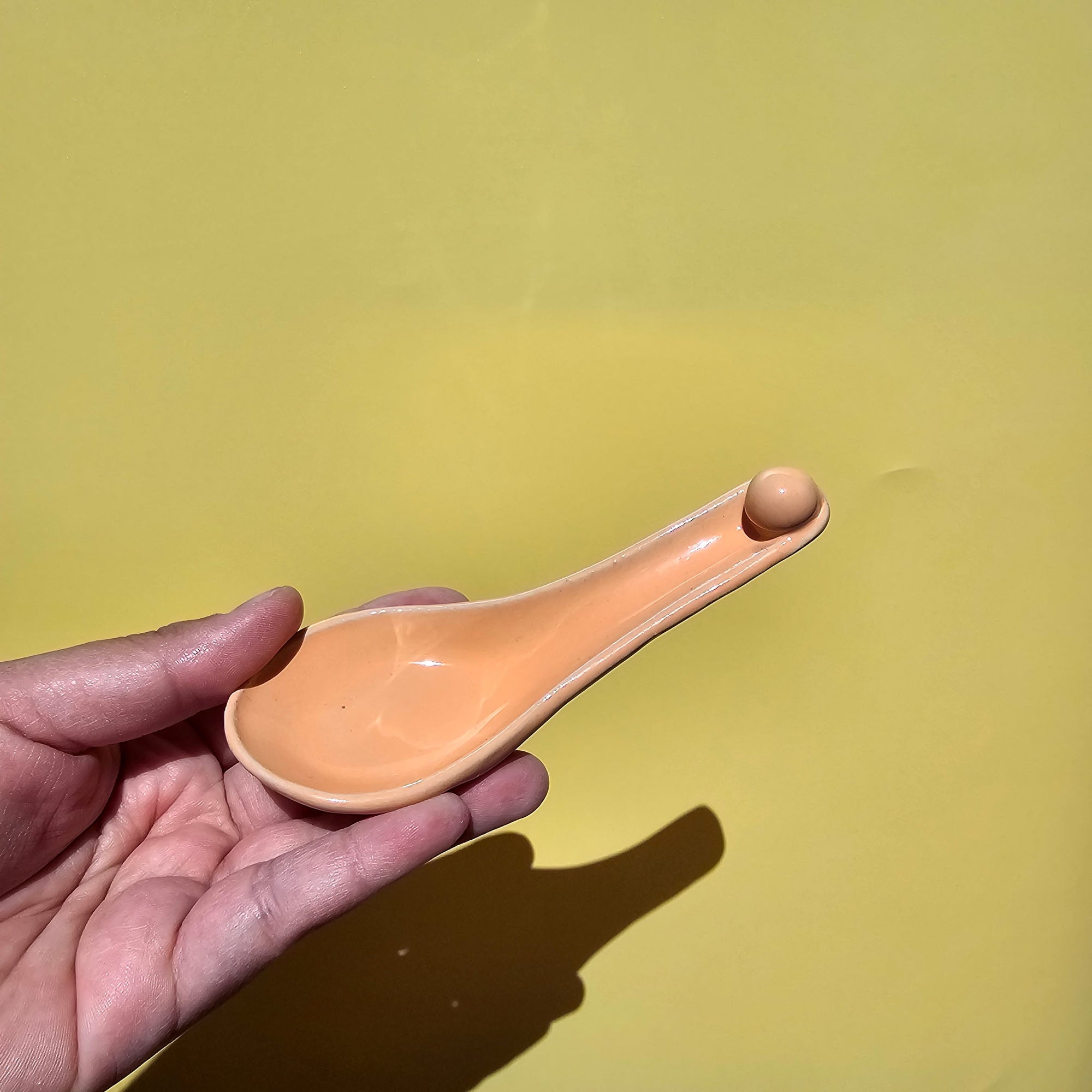 PEACHY BEAD SOUP SPOON!