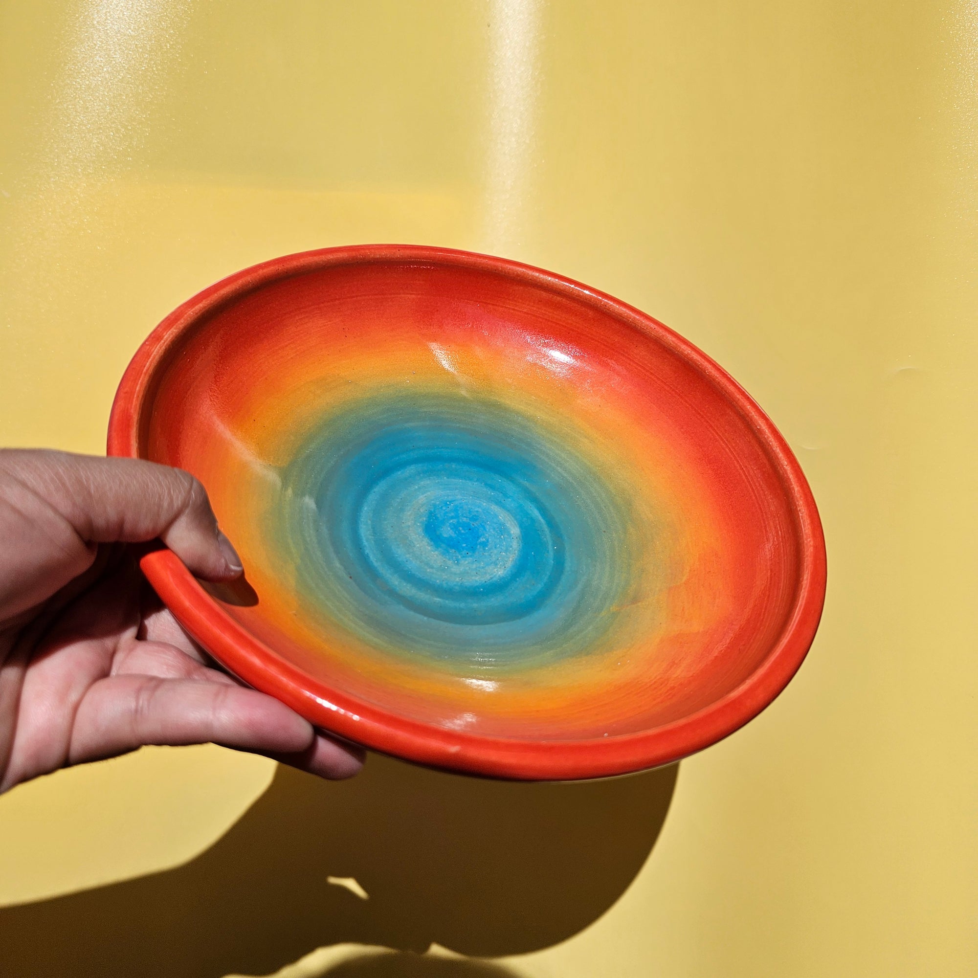 RAINBOW AURA PLATE BOWL