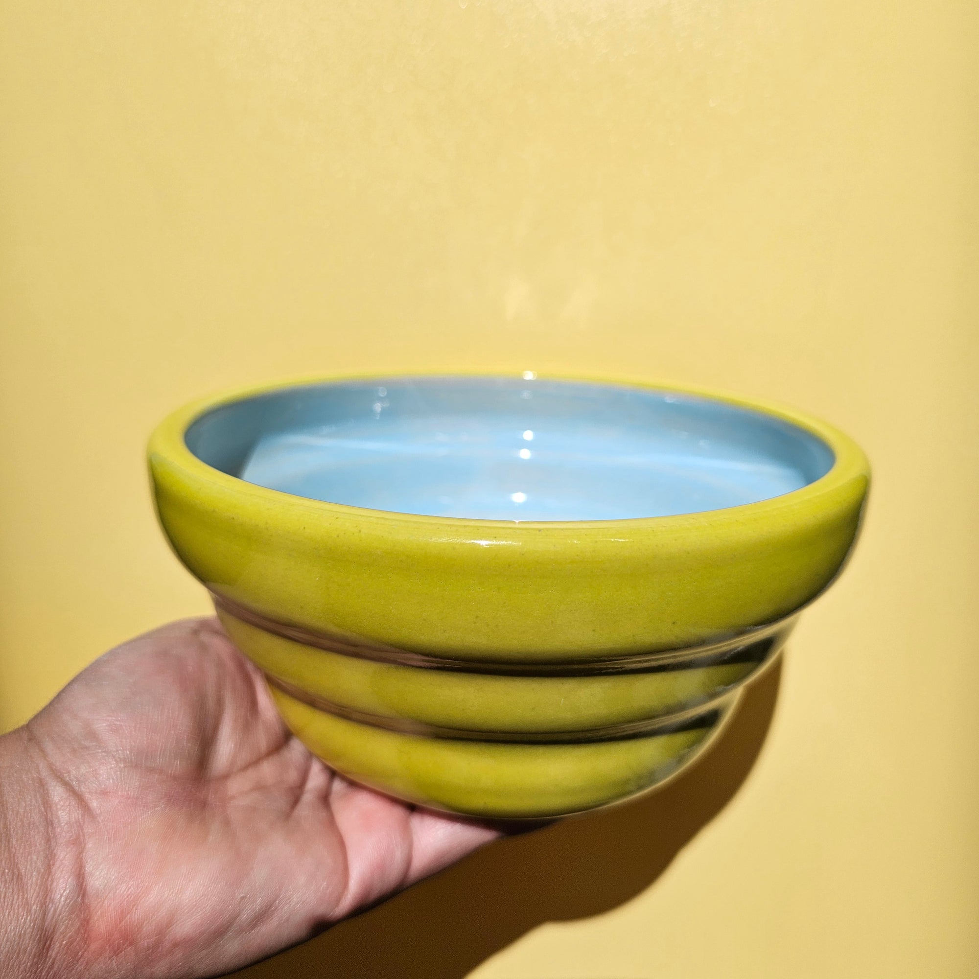 SKY AND CHARTREUSE PICNIC RAMEN BOWL