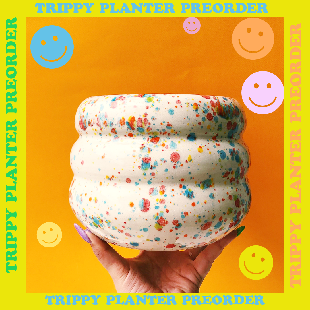 PREORDER LARGE TRIPPY PLANTER • SPECKLED OR SOLID